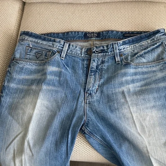 Guess Light Blue Straight Jeans - Picture 6 of 11